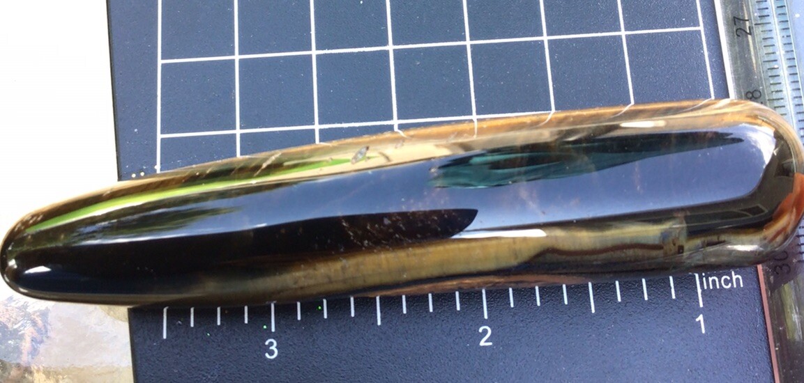 4” Tiger Eye Massage Wand Natural Sparkling Mineral Point – Africa