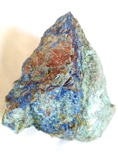 Raw Copper Ore Mineral Blue Azurite Malachite Rock Display Specimen Unpolished