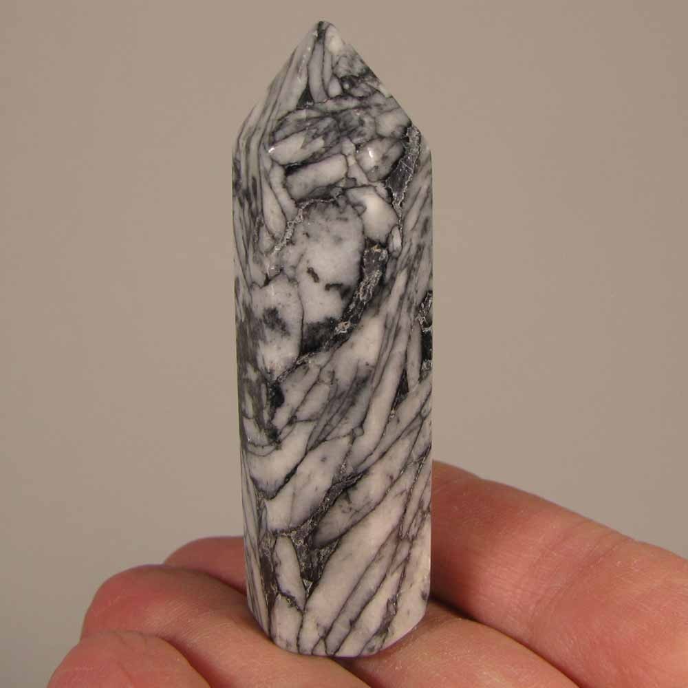2.7″ PINOLITE Pinolith Tower Polished Gemstone Point Obelisk – Austria