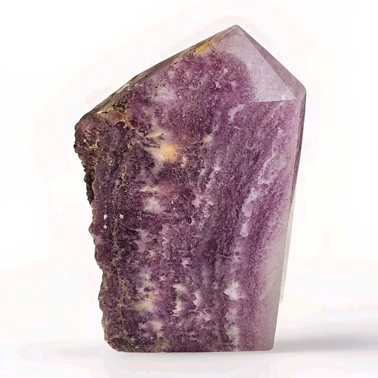 Large 3.75″ Purple Silk Fluorite Slab Rough Tower – USA
