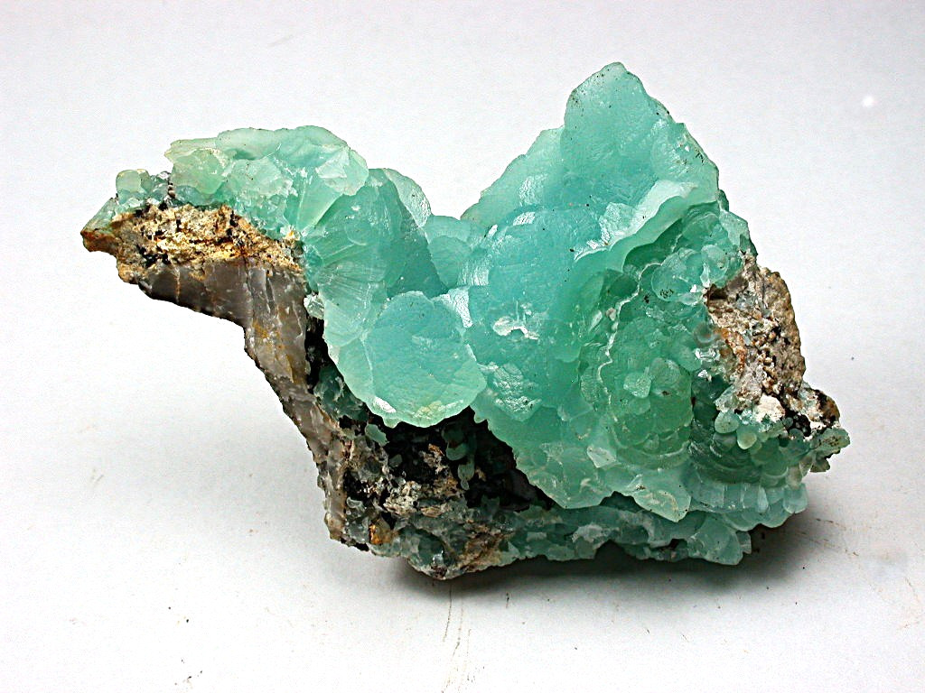 MINERALS : TRANSLUCENT BOTRYOIDAL SMITHSONITE, KELLY MINE, NEW MEXICO, 110 GRAMS