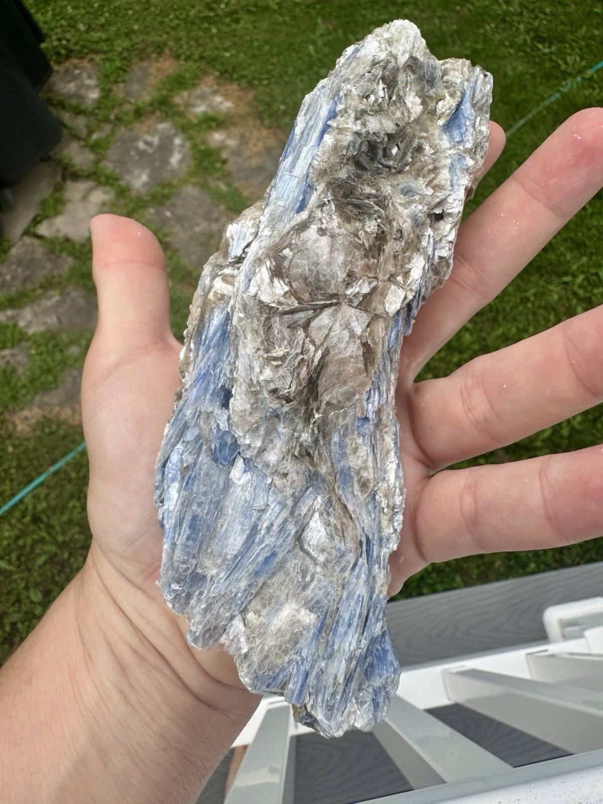 Over 1 Lb Blue Kyanite Comes With Acrylic Stand.