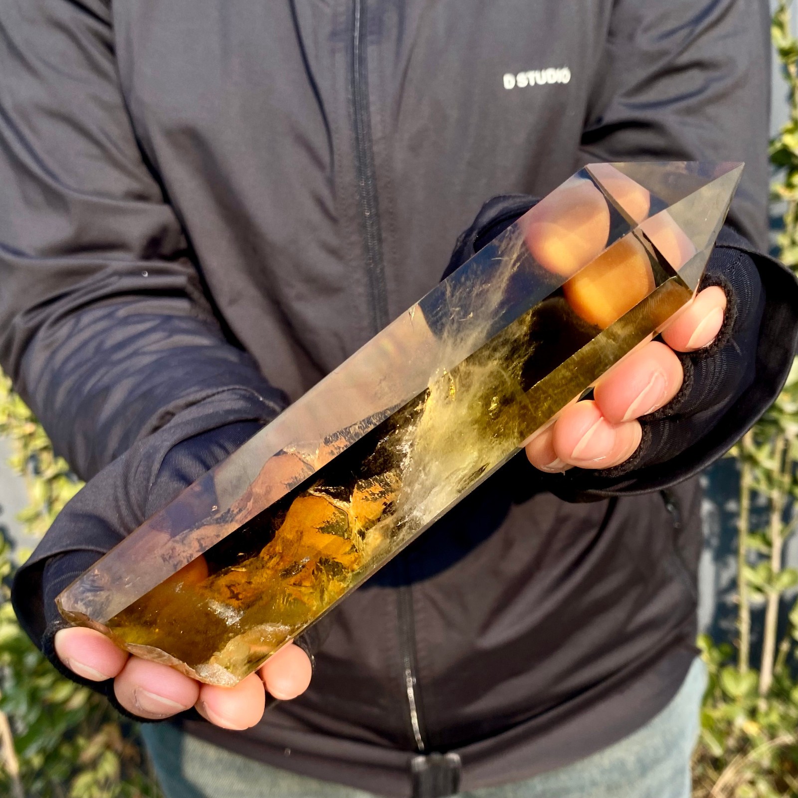 431G Citrine obelisk energy column Reiki healing