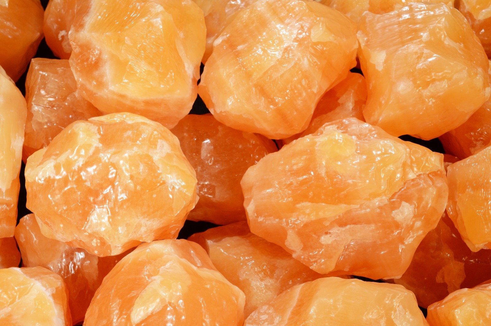 ORANGE CALCITE Crystal 2 1/2″ 4-7 Oz Rock Mineral Specimen Healing Reiki Stone
