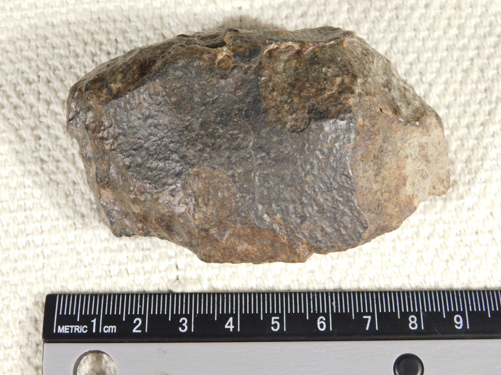 Larger N.W.A 869 Stony METEORITE with Dark Fusion Crust 197gr