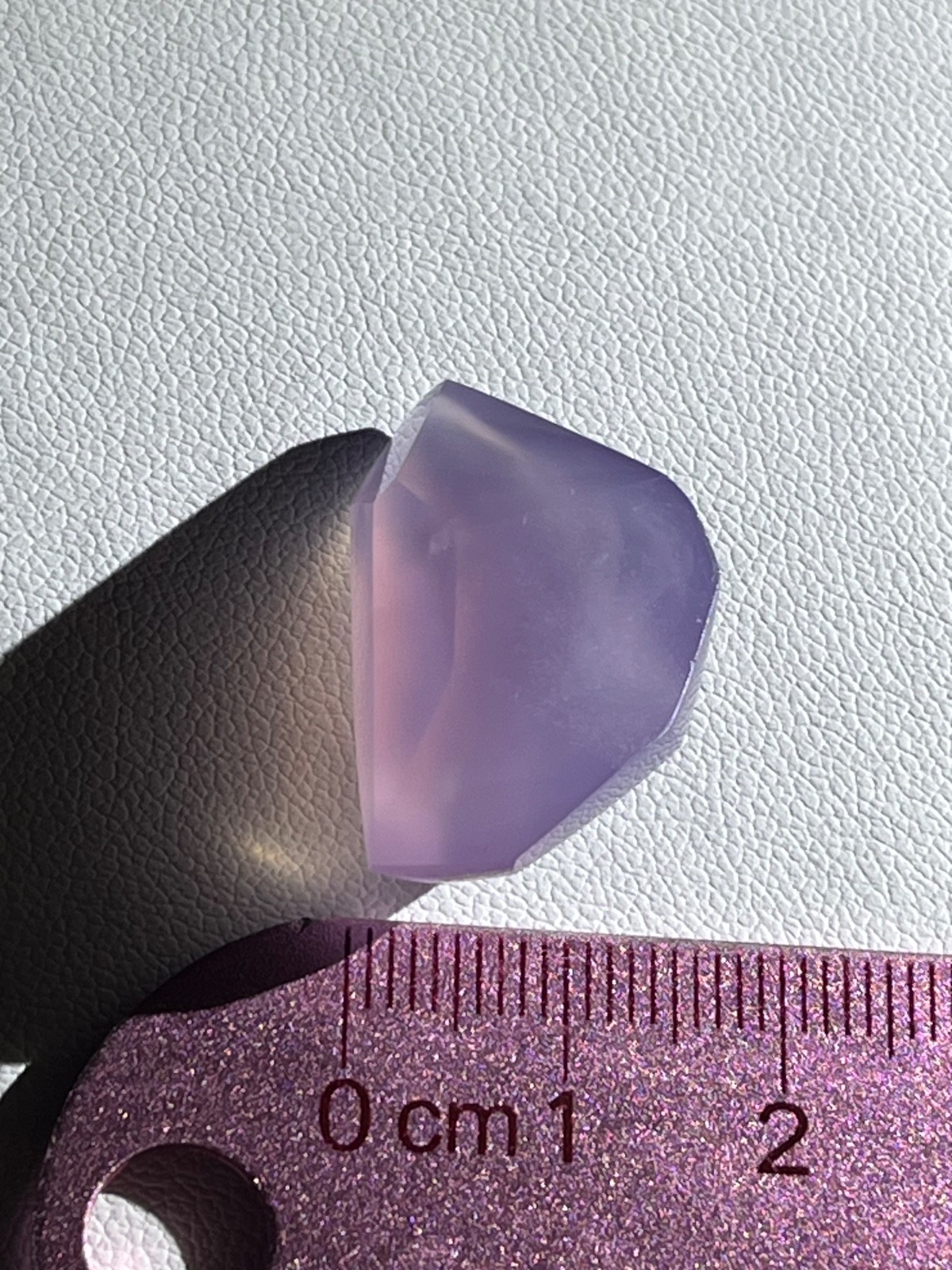 Purple chalcedony 27.05 ct One of Kind Geometric Pendant. Origin : Indonesia.
