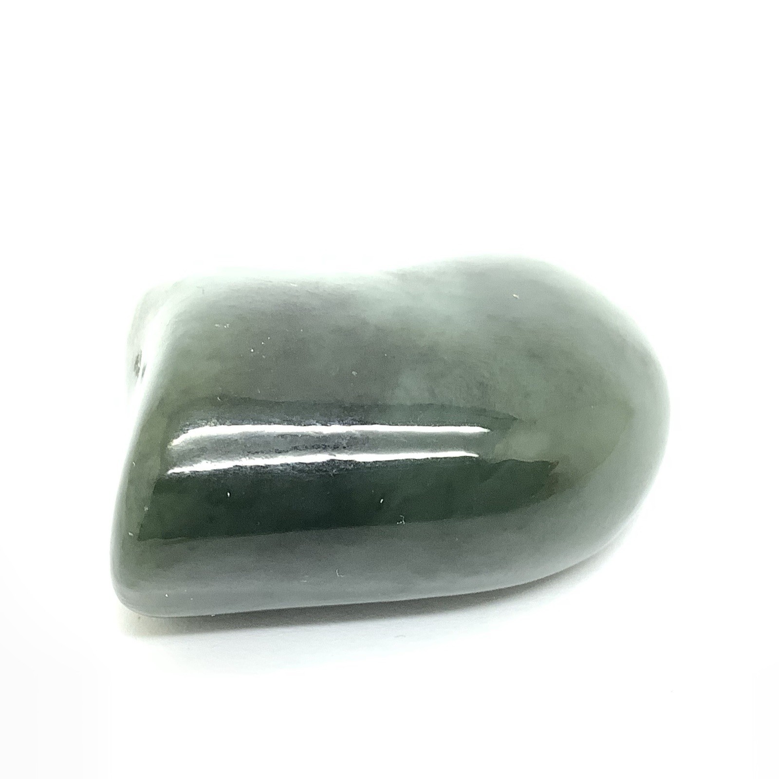 Siberian Jade Pebble Green Nephrite Jade Stone Polished Specimen Siberia 33g