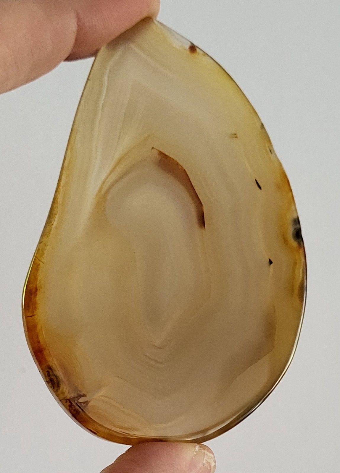 Brazilian agate slab 3.25 inches by 2.25 inches