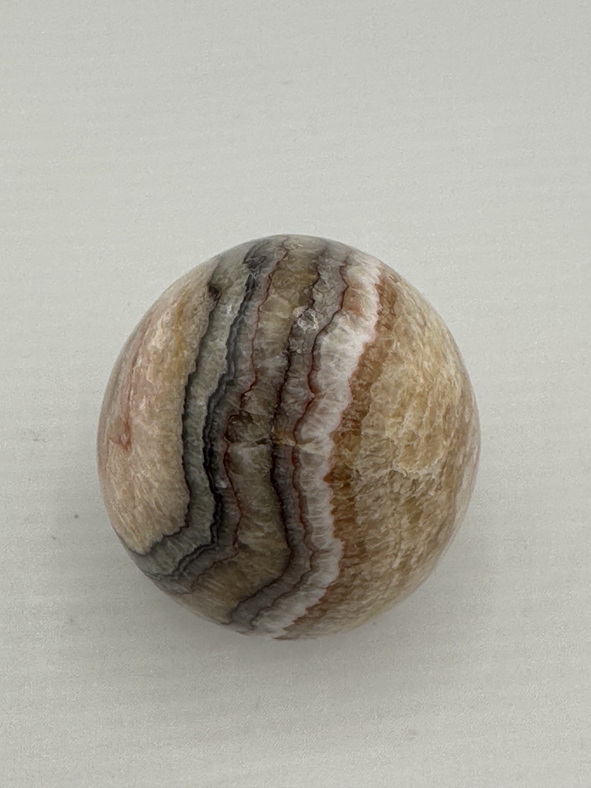 Stunning Banded Agate Onyx Egg Crystal Formations W/ Stand 2.5″ Cream Browns