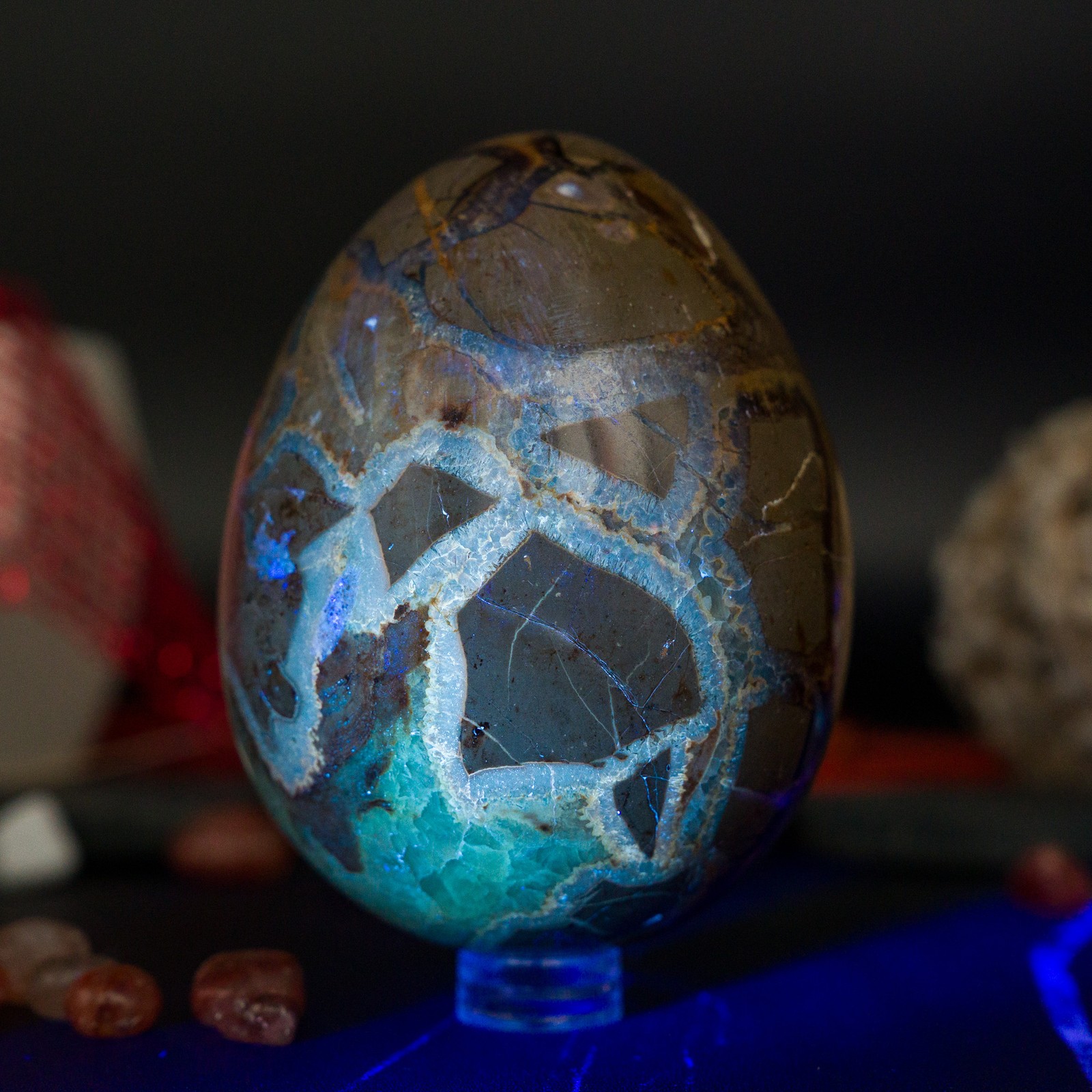 Septarian Egg Crystal Decor Spiritual Protection Gift Dragon Stone Dinosaur Egg