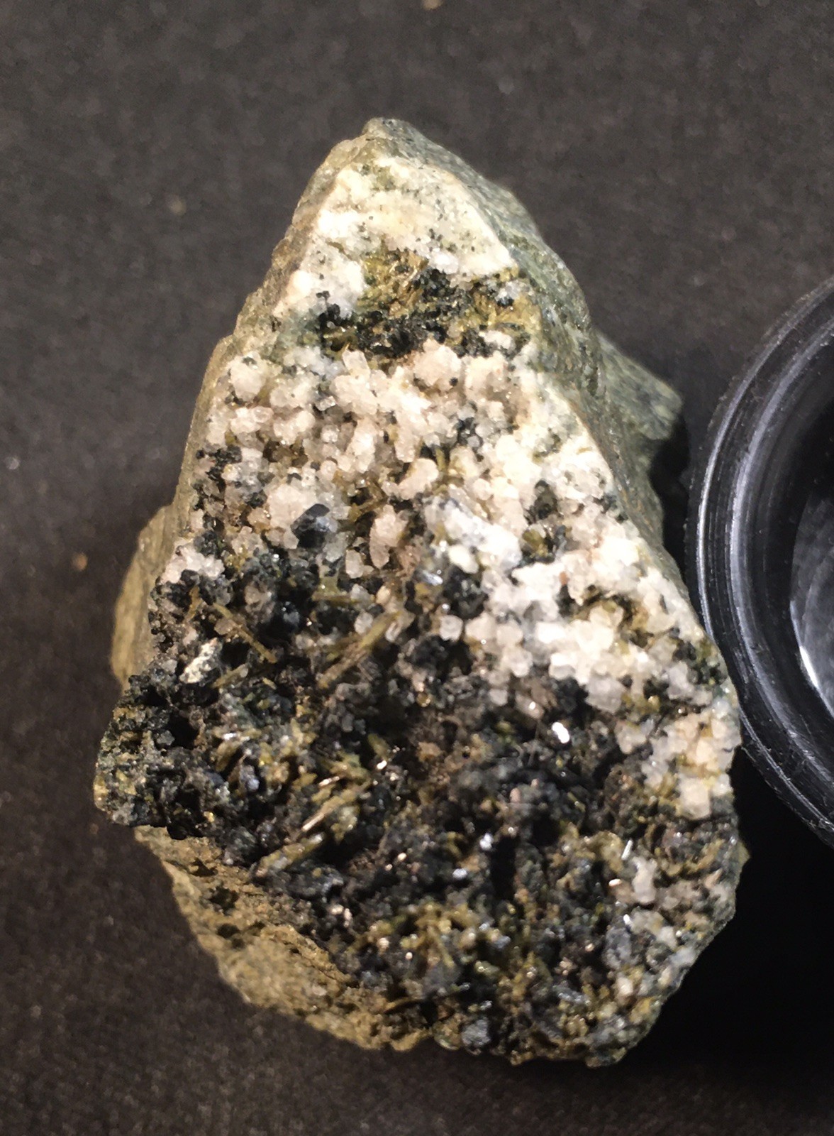 Epidote with Adularia, Achenthal, Tyrol, Austria.