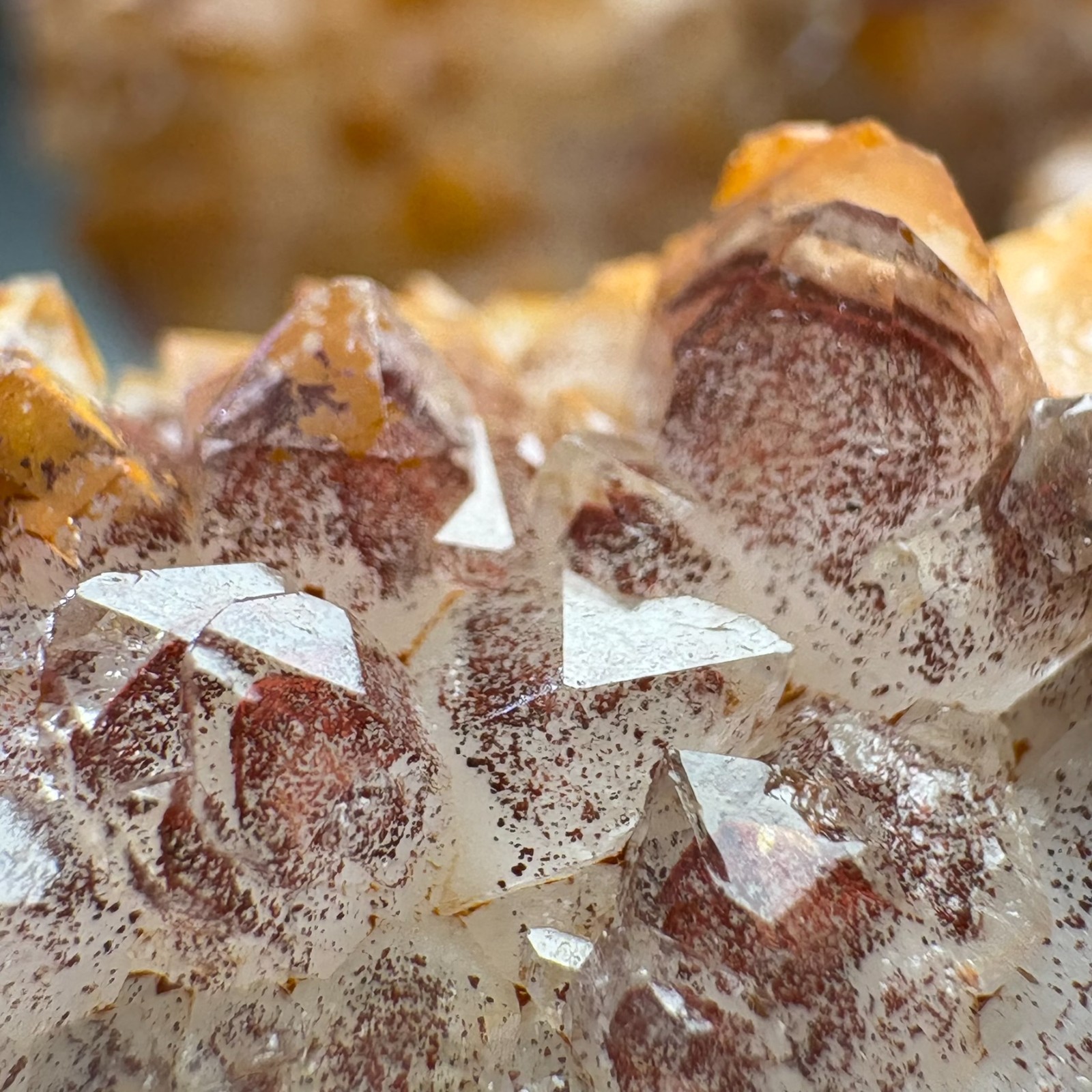 Natural Quartz w/ Pyramid Includion Cluster Crystal Raw Mineral Specimen Healing