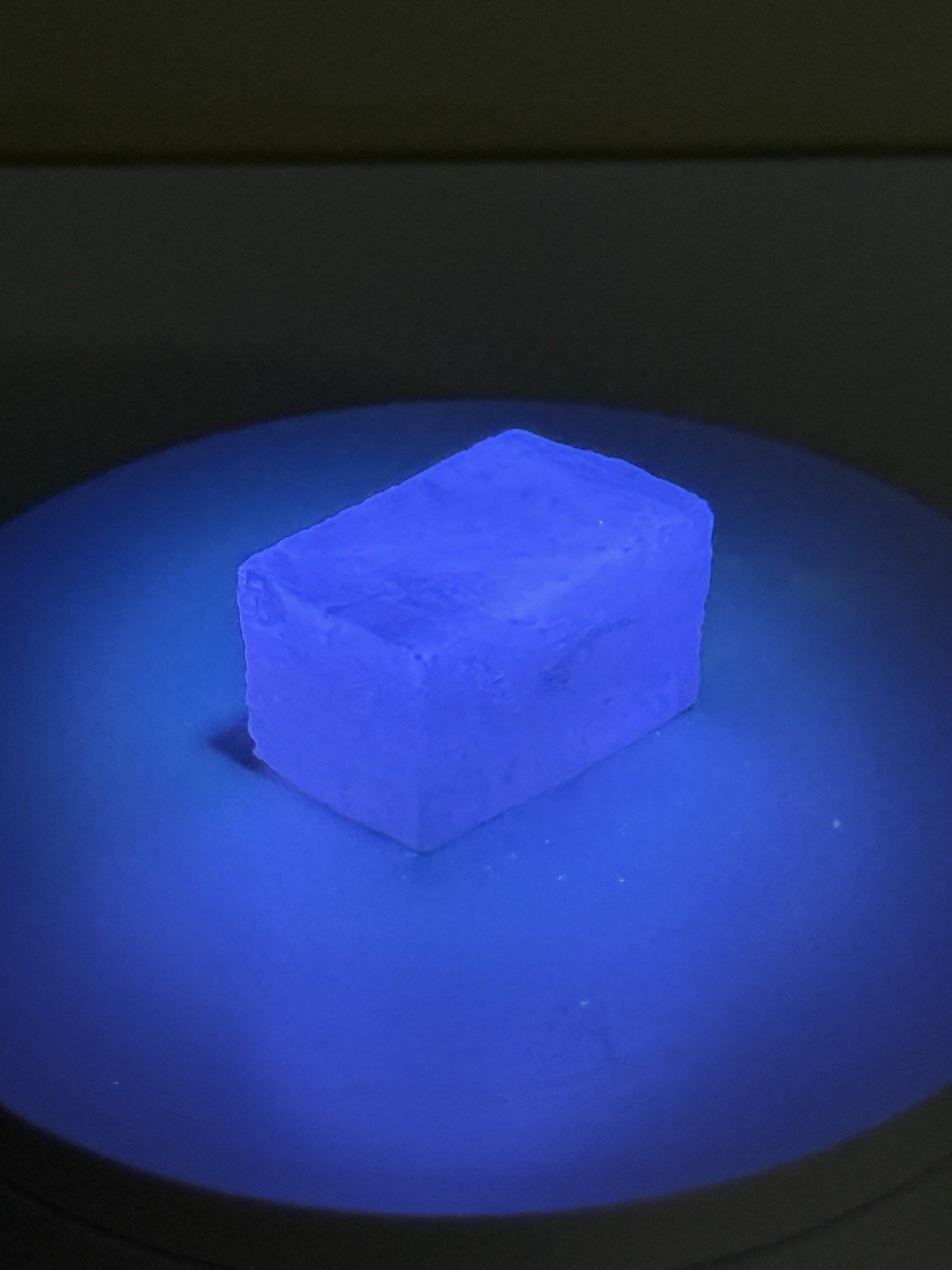 RADIANT Iceland Spar Calcite Crystal Specimen w/ Terlingua-like Fluorescence
