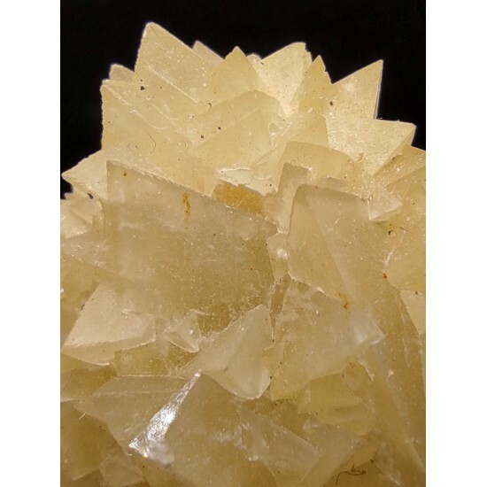 KB: BRIGHT!! FANTASTIC! CALCITE XLS. SW FL. YELLOW/WHITE SW & PHOS. FROM SPAIN