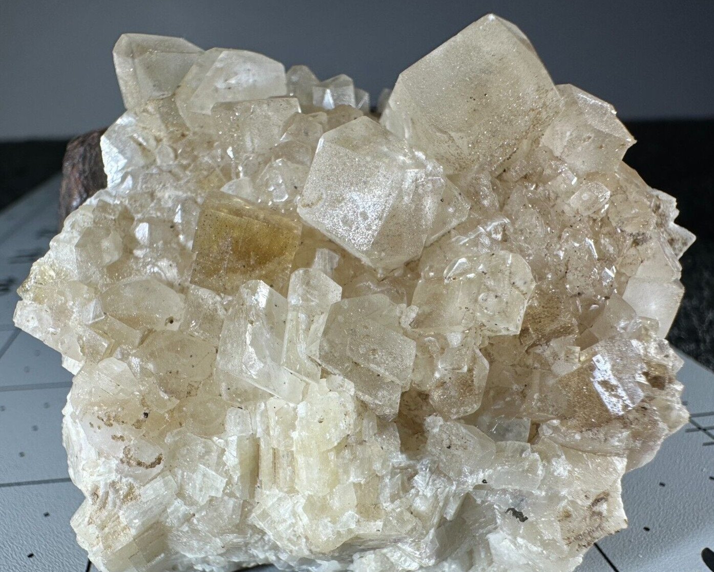 ➤ 2-1/2″ CALCITE & FLUORITE CRYSTAL CLUSTER – Norristown Indiana VIDEO➤551