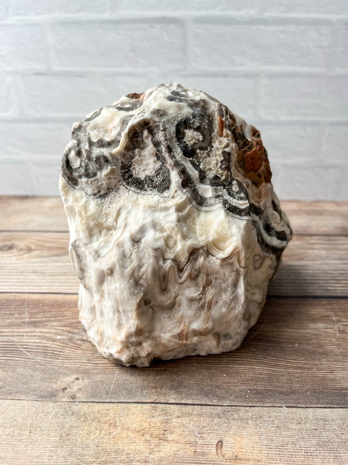 Zebra Calcite , 4 lb 8.6oz Mexican Raw Rough