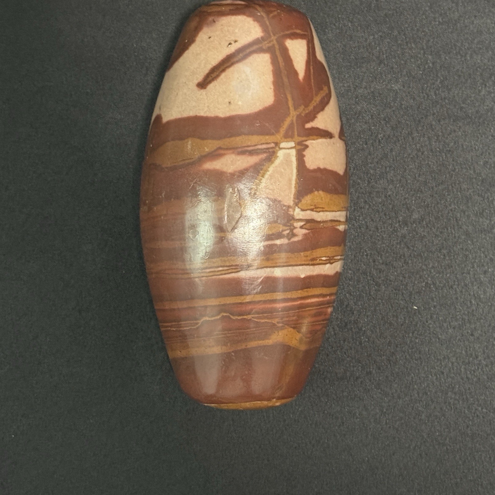 Stripped 9 Inch Shiva Lingam Natural stone from Narmada River in India SL25C9.11