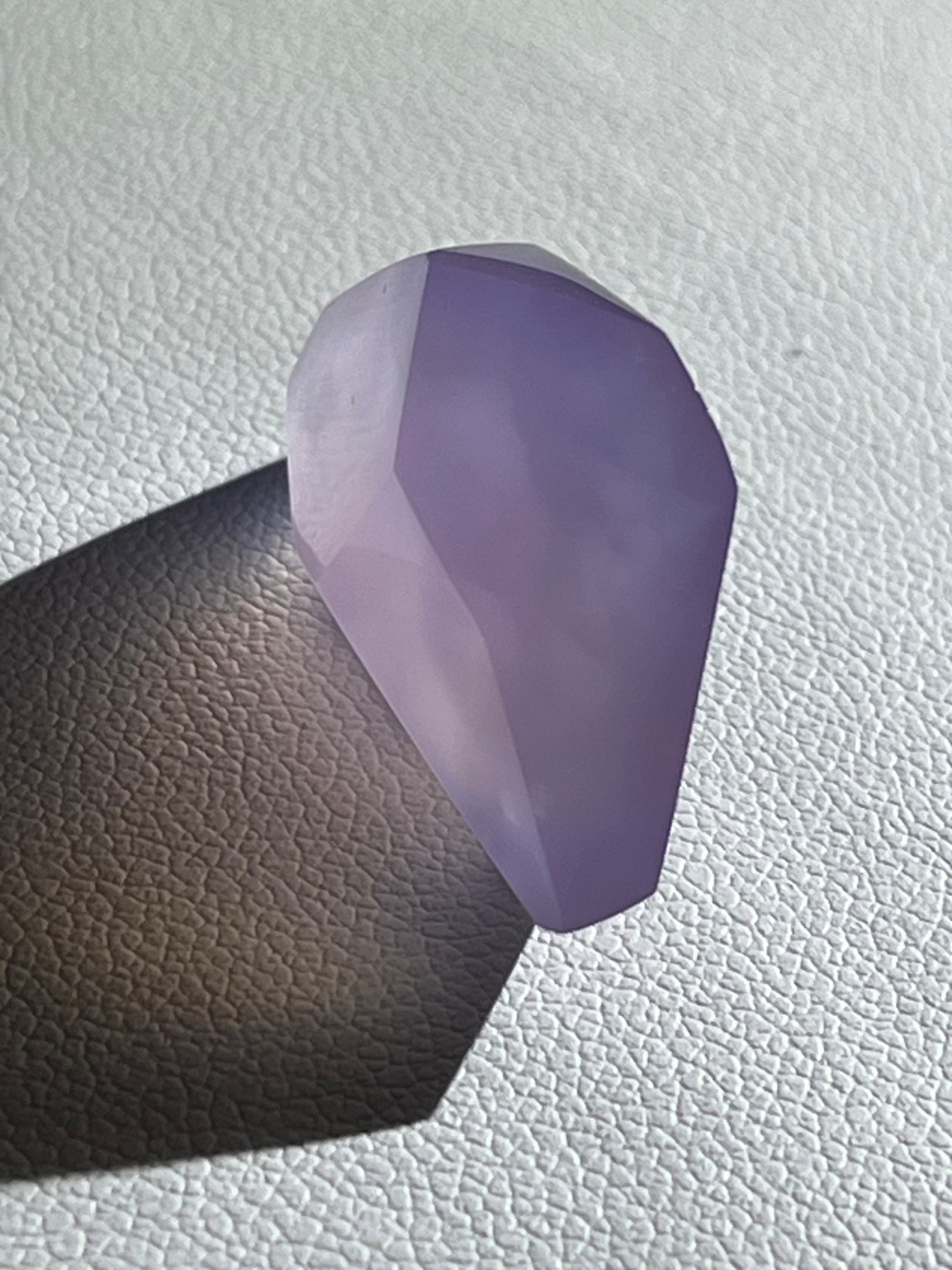 Purple chalcedony 27.05 ct One of Kind Geometric Pendant. Origin : Indonesia.