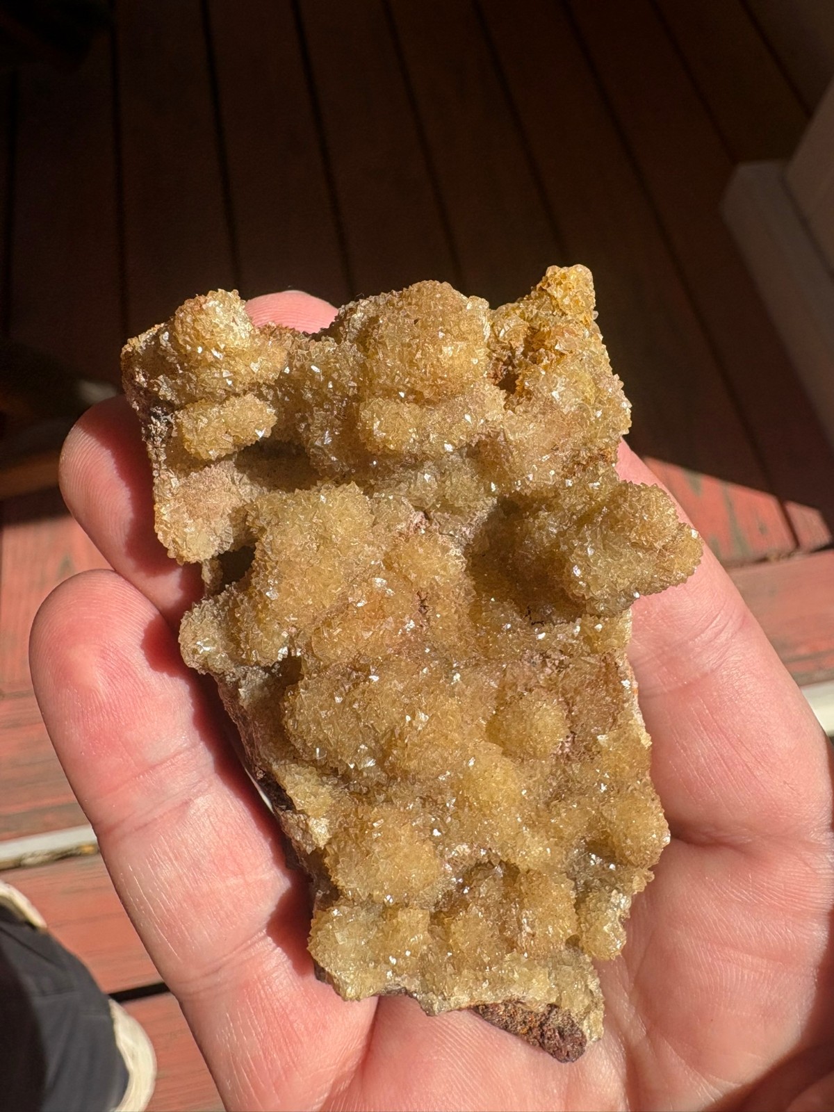 Smithsonite, yellow, Monte Cristo mine, Rush, Arkansas, USA