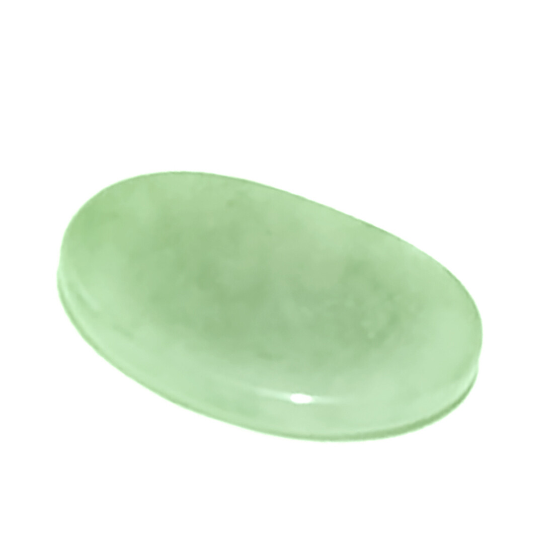 Natural Jade Palm Stone Green Rock Crystal Healing Reiki Polished Worry Stone