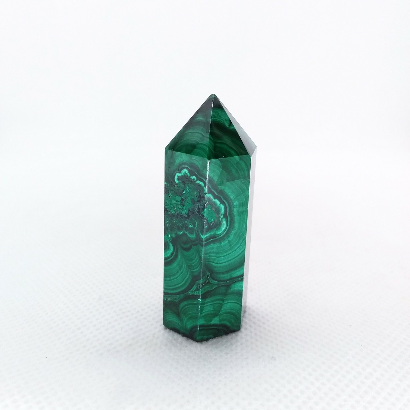 Malachite, 1 7/8″, point, tower, specimen, display, gemstone, #R-2806