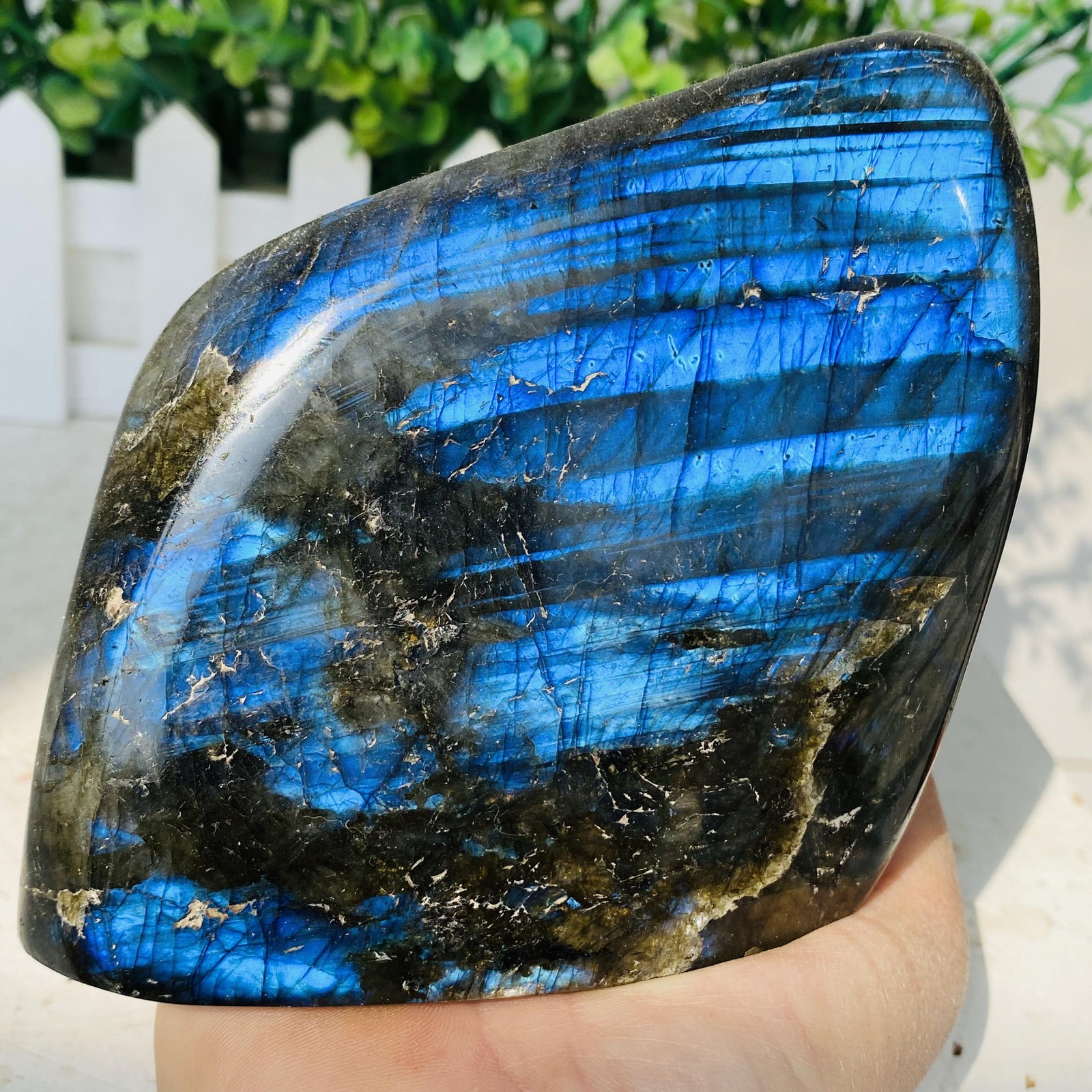 Natural Purple Labradorite Quartz Crystal Freeform Mineral Specimen 1060g