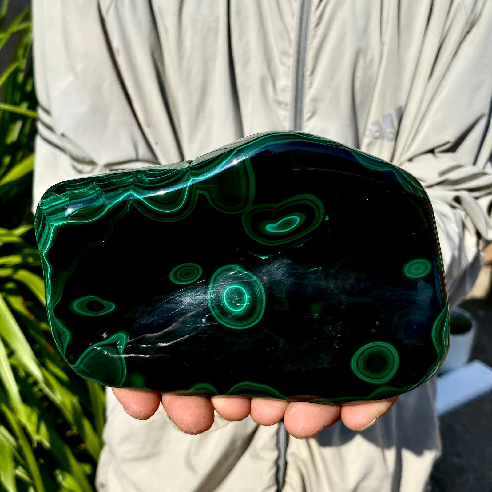2.42LB TOP Natural Malachite crystal quartz Mineral specimen Reiki gem