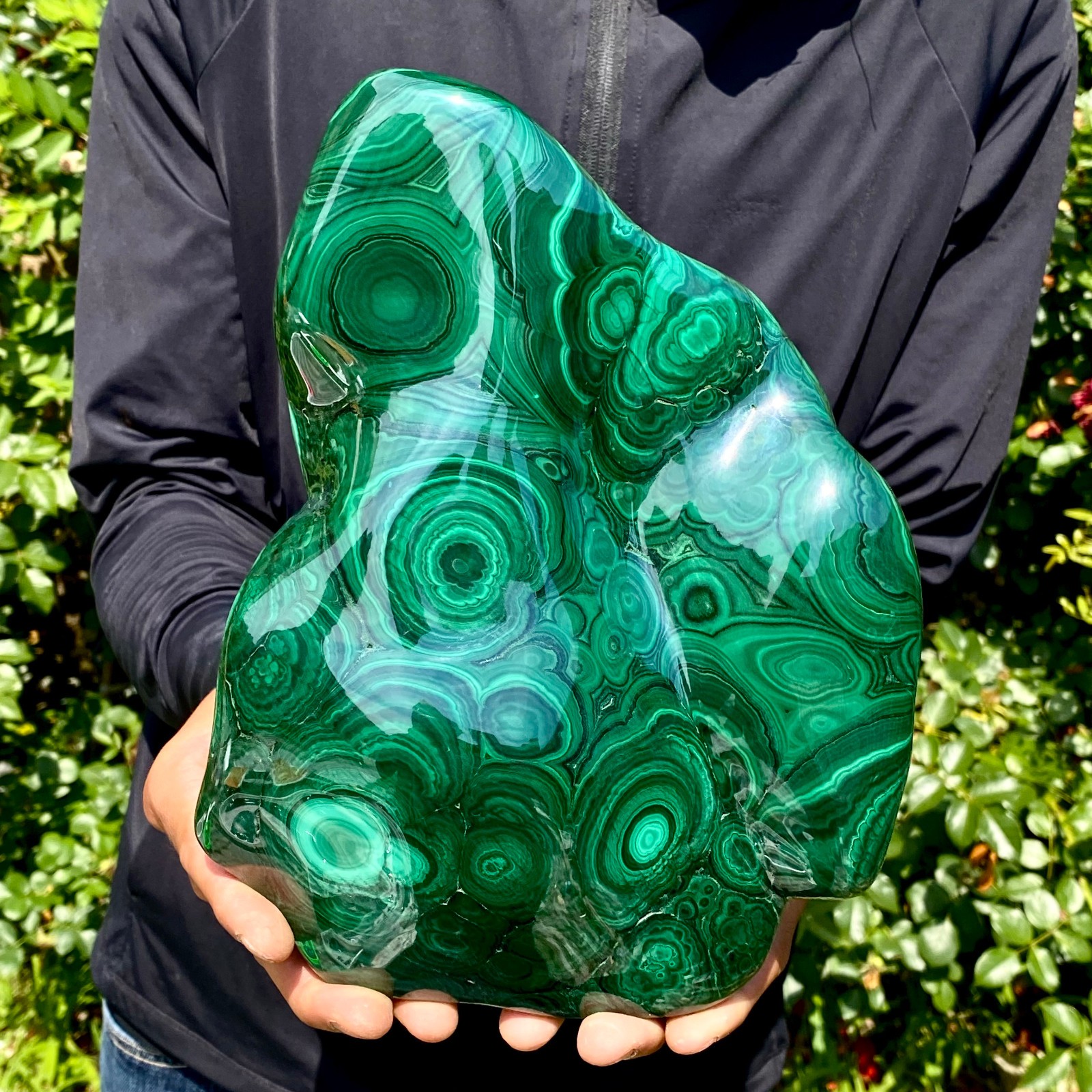 11LB Natural Polished Malachite Mineral freeform specimen Reiki Stone Healing