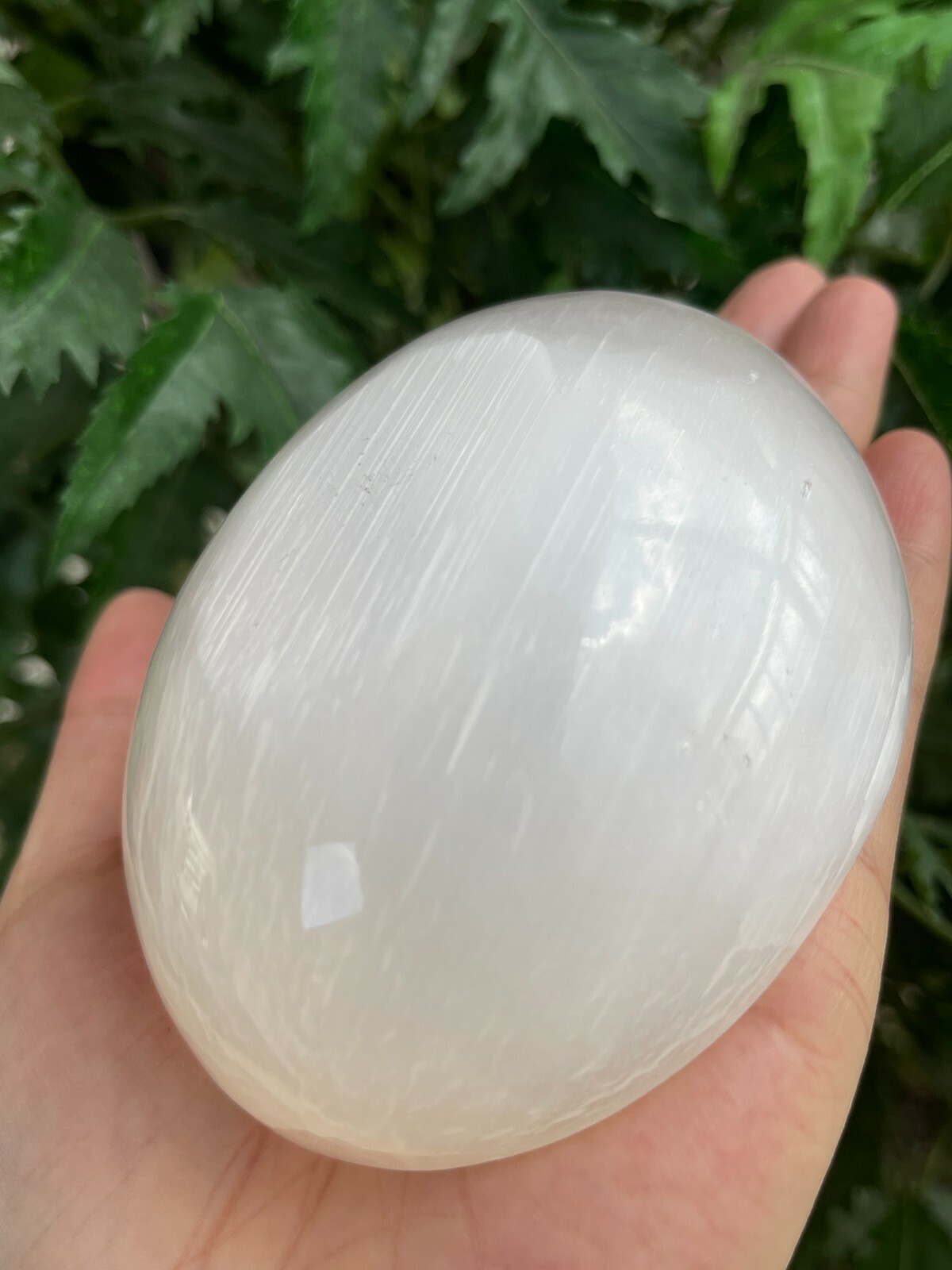 Gemstone Carved -3.75″ SELENITE Oval Bowl,Selenite Crystal Charging Bowl/Station