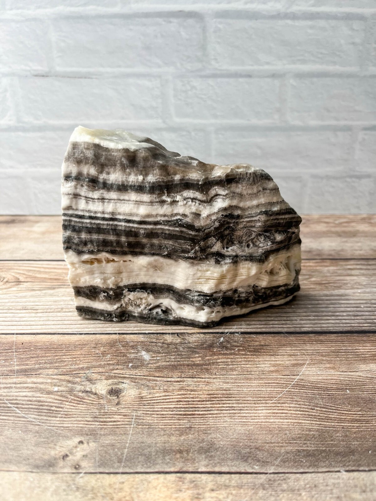 Zebra Calcite , 3 lb 3.2 oz Mexican Raw Rough