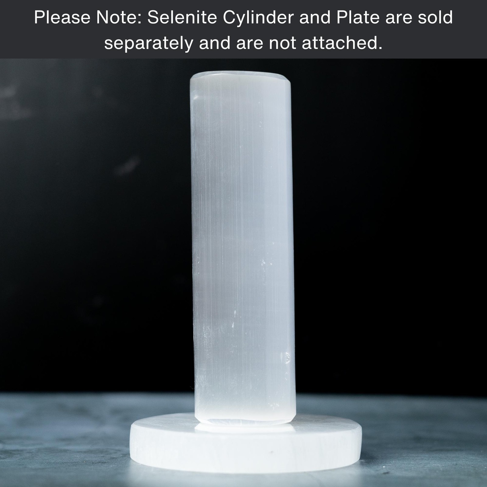 Selenite Cylinder Natural Crystal Bracelet Holder Display Decor Gift Choose Size