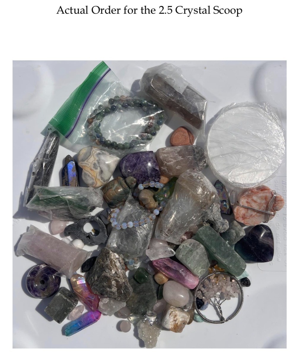 Crystal Lucky Confetti Scoop – 2.5 lb scoop also comes with 1–2 mystery items