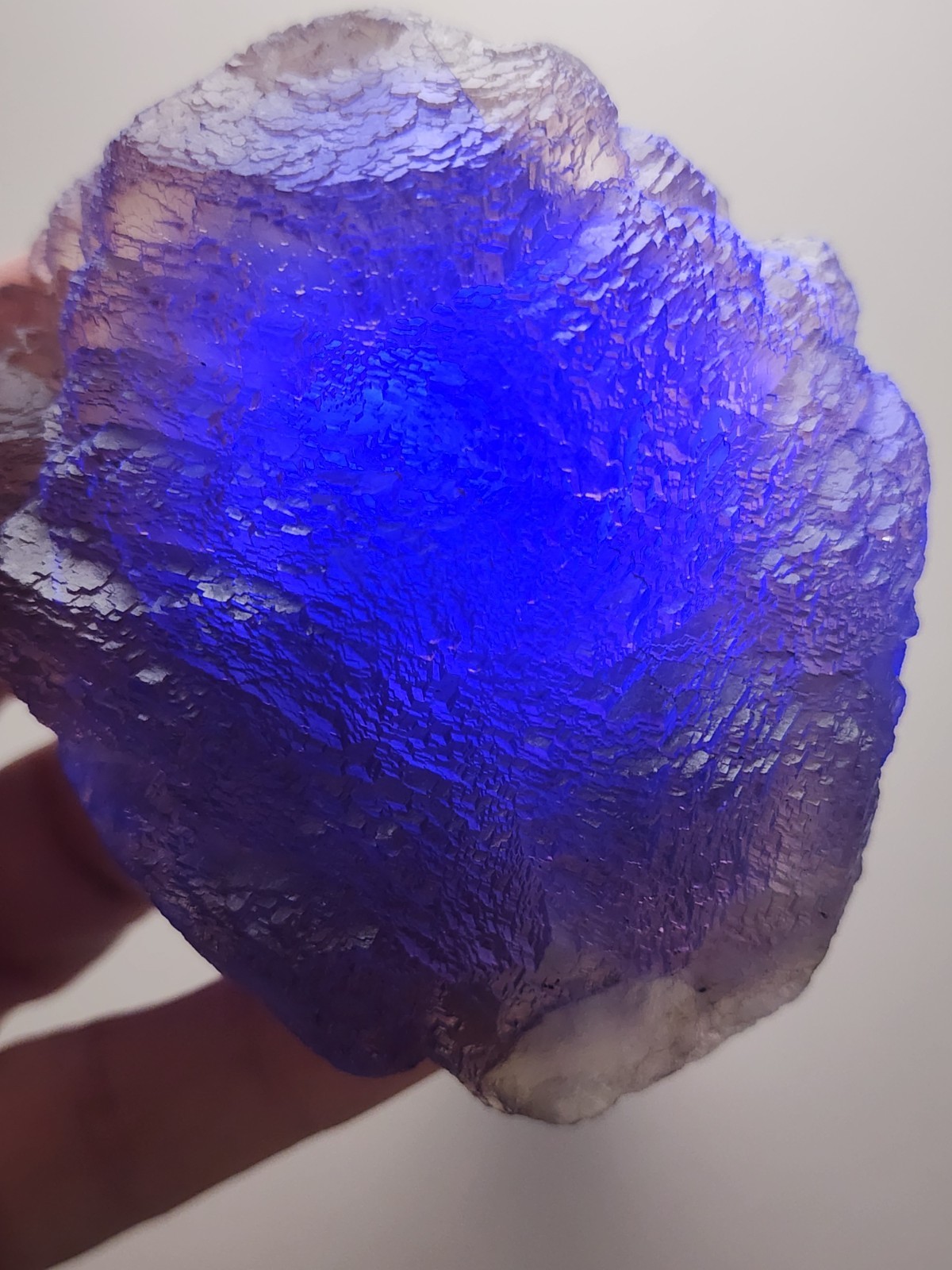 ✨️Terraced tricolor fluorite with chevron zoning Qinglong Mine, China✨️