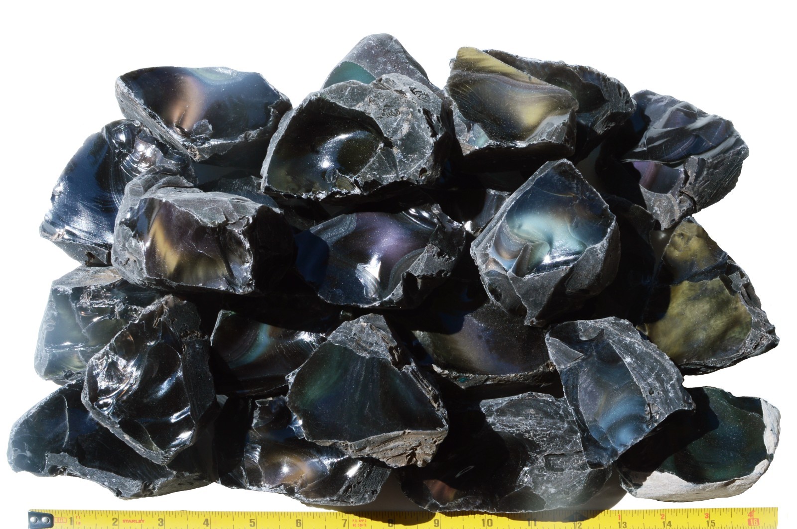 RAINBOW OBSIDIAN 4″ 1 – 1 1/2 Lb Davis Creek Lapidary Raw Rock Mineral Stone