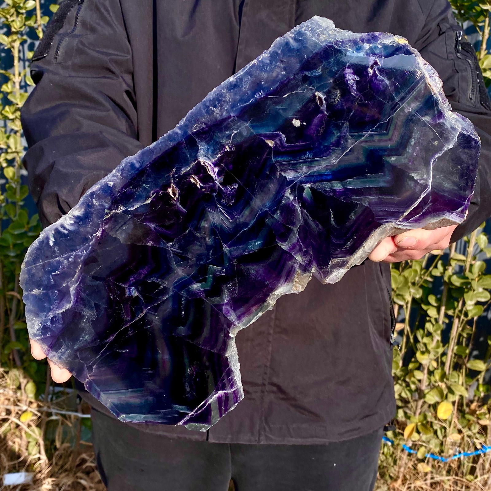 6.3LB Natural beautiful Rainbow Fluorite Crystal stone specimens