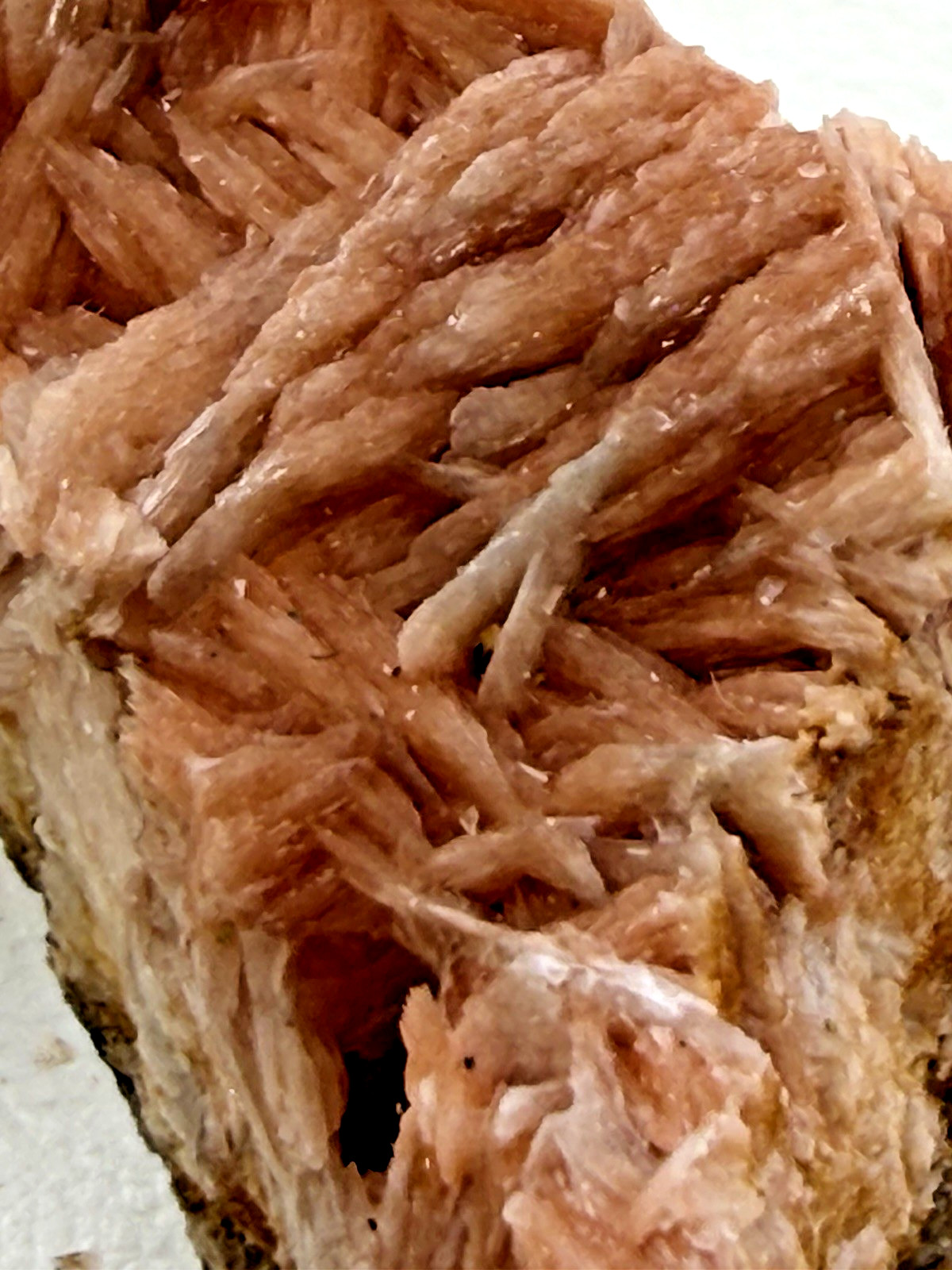 Orange Barite with Galena and Cerussite in Matrix from Morocco 120 g.