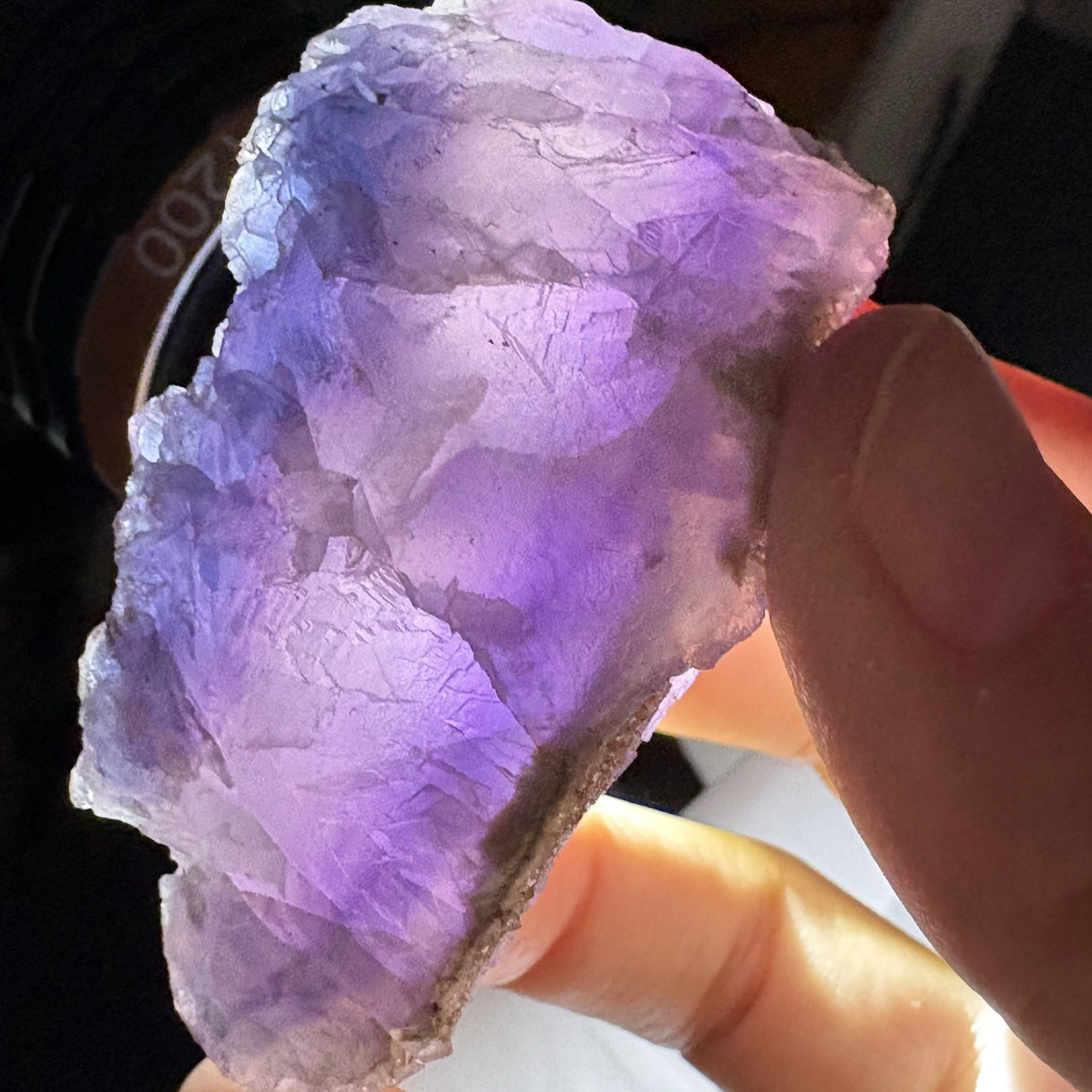 Natural Phantom Fluorite w/ Iridescent Rainbow Crystal Raw Mineral Specimen