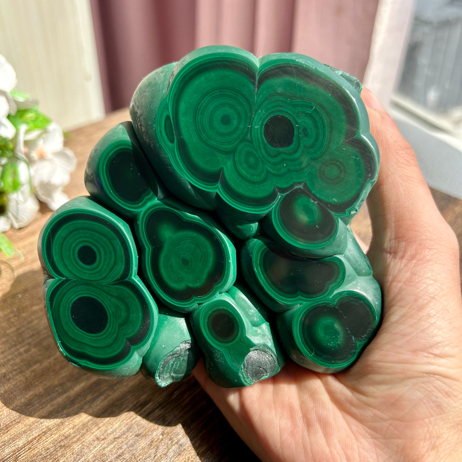 1510g Natural Green Malachite Crystal Rough Mineral specimen healing Decor