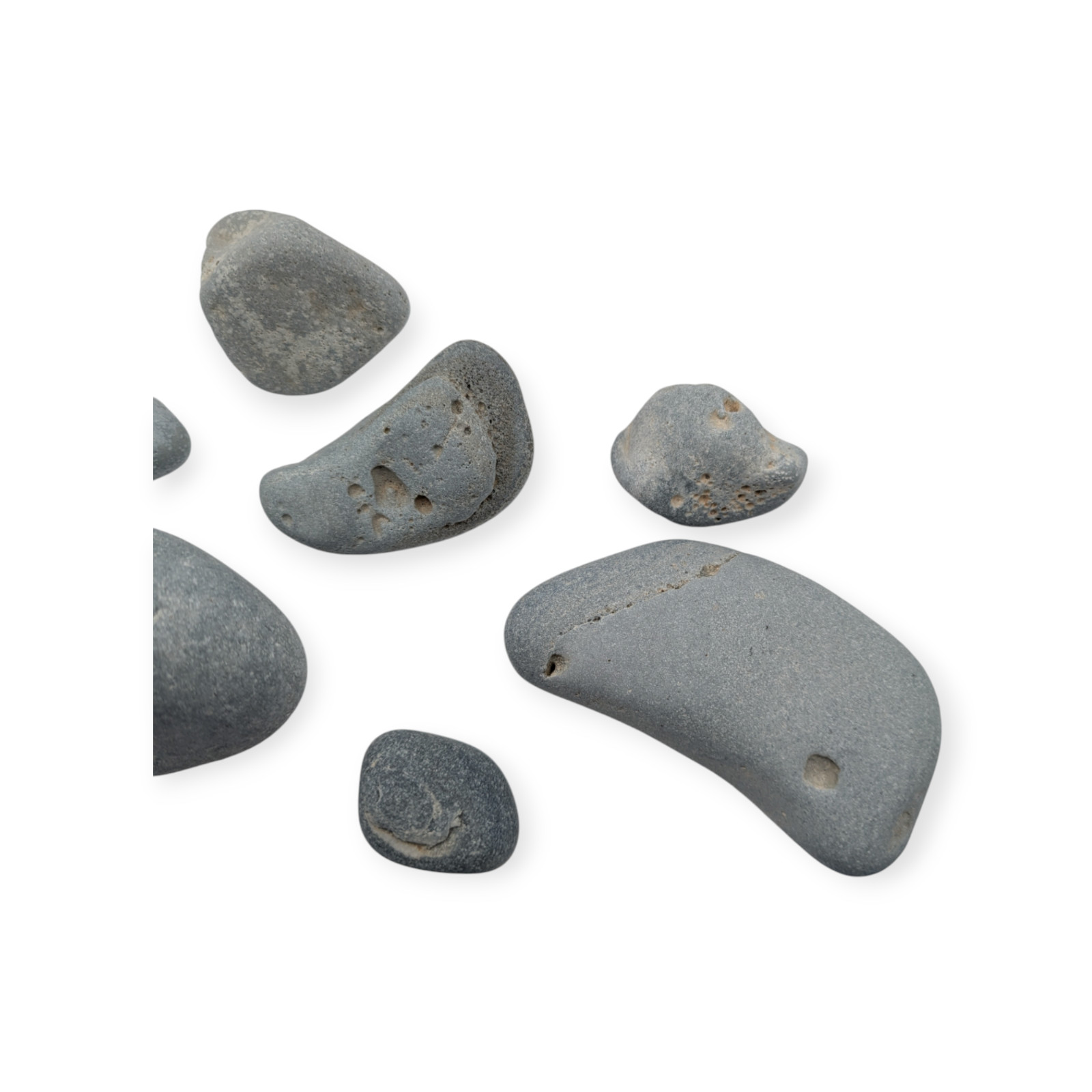 8 Pieces of Leland Blue Stone Mineral Slag Glass from Lake Michigan Beaches