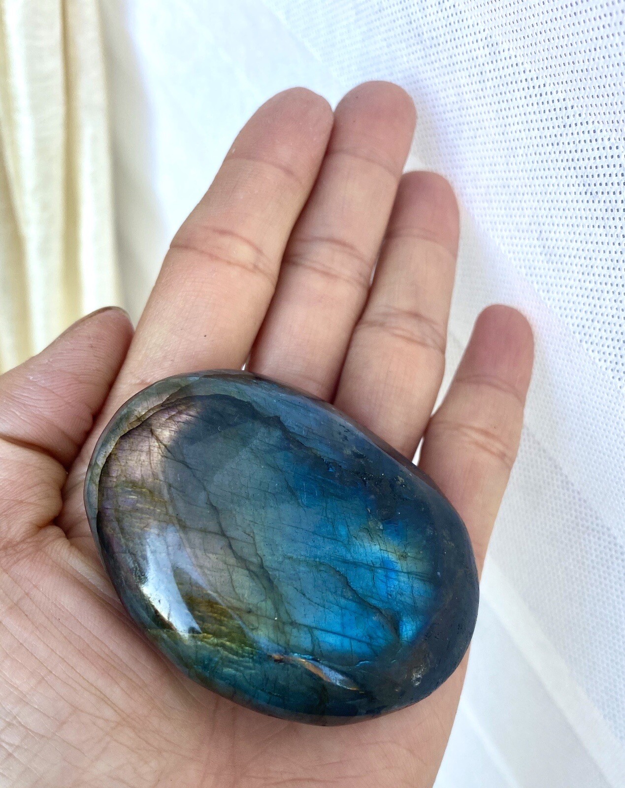 Wholesale 2 Lbs Lot Natural Labradorite Palm Stones Crystal Energy