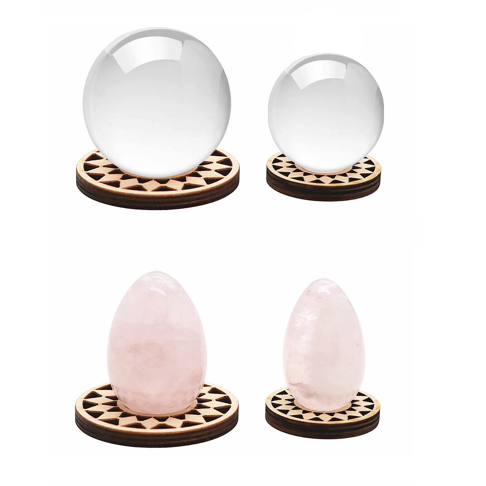10 PCS Wood Crystal Ball Stand for 20 – 100 mm Sphere, Wooden Sphere Holder, Cry