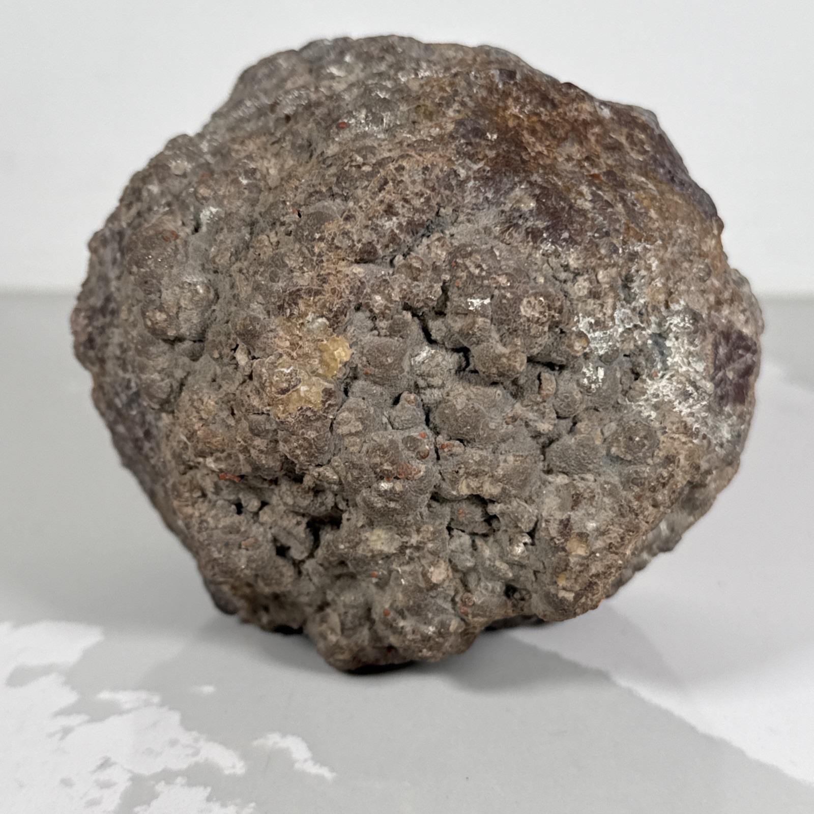 Raw/POLISHED/DOUBLE “ Half Egg” Shaped Brown And White ~Very Unique*