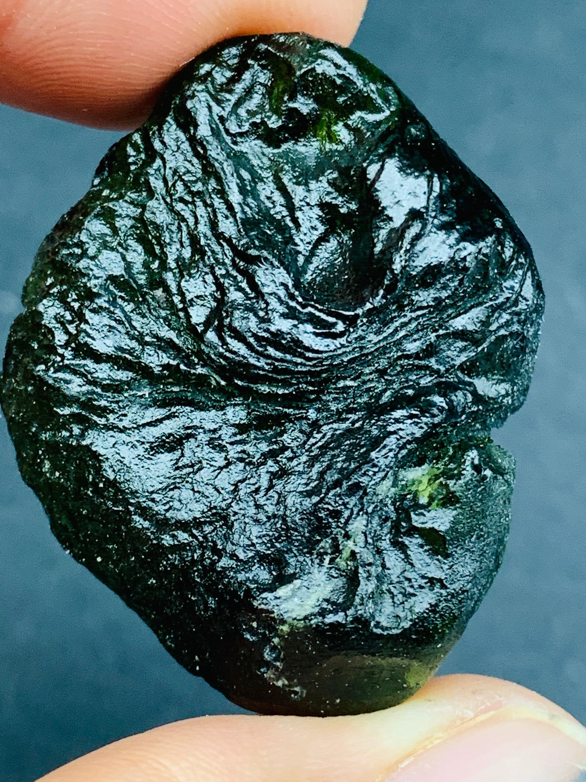 TOP Moldavite Raw Moldavite Crystal from Czech Republic PICcertificate 76CT