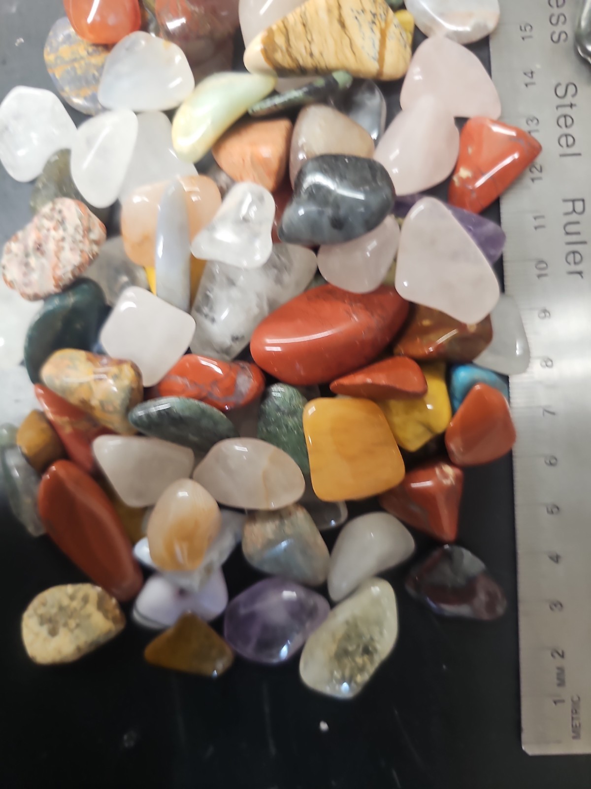 2 lb Wholesale Bulk Lot Assorted Mixed Tumbled Stones 1/2″ to 1-1/4″ Crystals