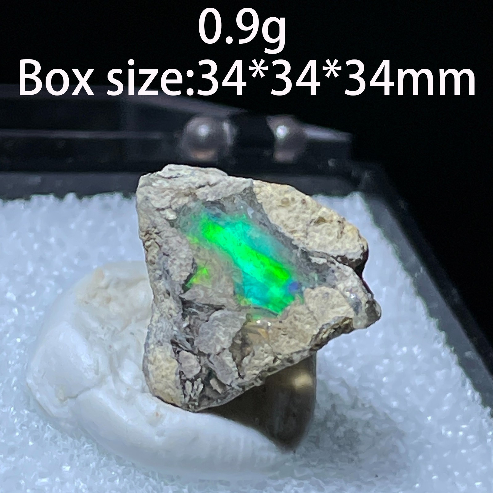 Natural Colorful Ethiopia Opal (No water) Gem Mineral Specimen (Need lighting)