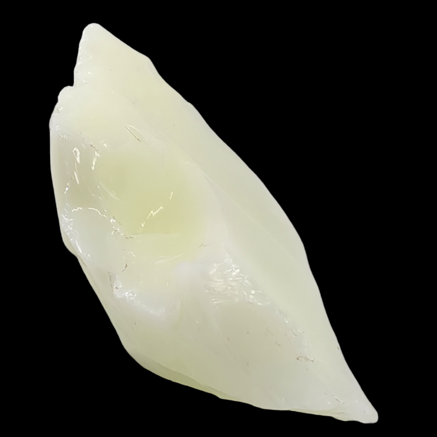 Jadeite Art Glass Cullet Glowing Uranium Opaque Slag Glass #4GX75