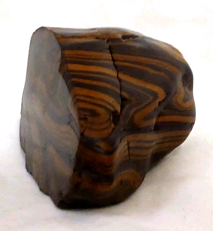 Rare Wyoming Banded Iron Formation BIF Display Rock Cut & Polished Display Tiger