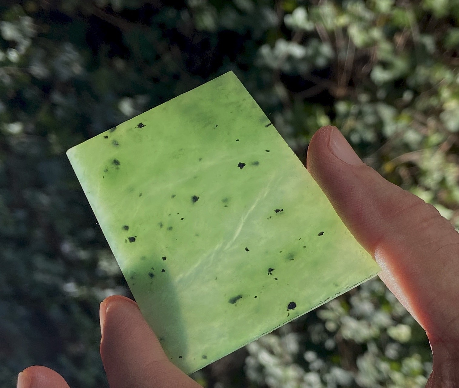 Siberian Jade Glowing Imperial Green Fine Slab 48.6 Grams- 243.5 Carats Russia