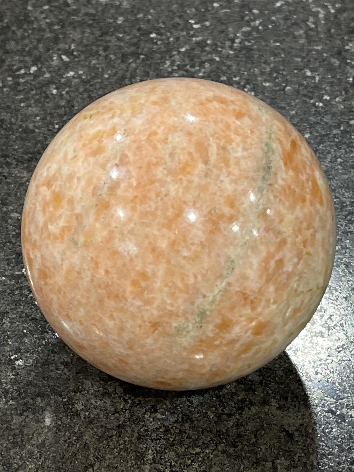 Large 1576g (3.75lb) Sunstone Quartz Crystal Sphere Polished Healing Stone🔥