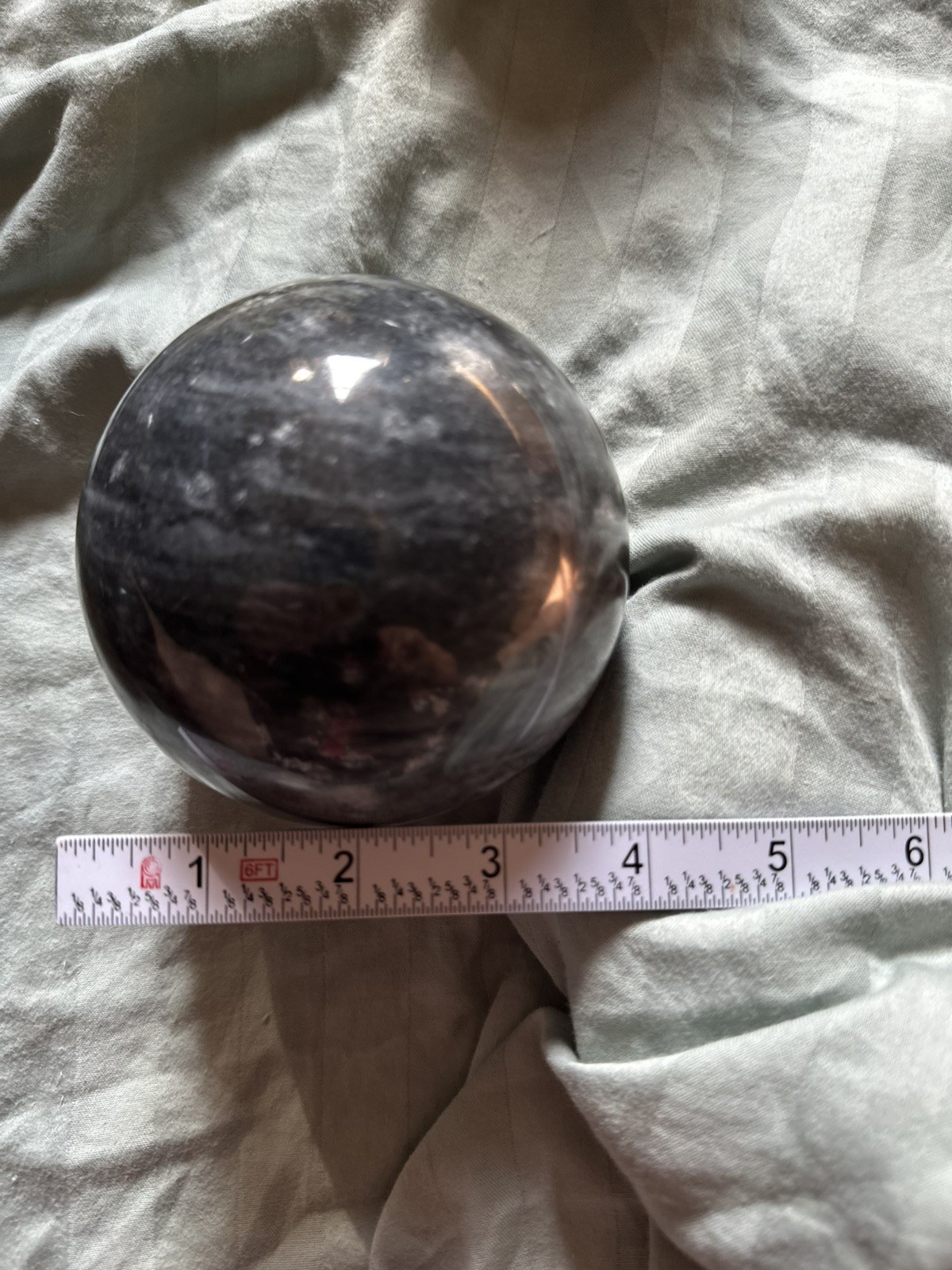 6 Solid Marble Polished Balls Decorative Sphere/ Orb Heavy Stone 3.75-4”